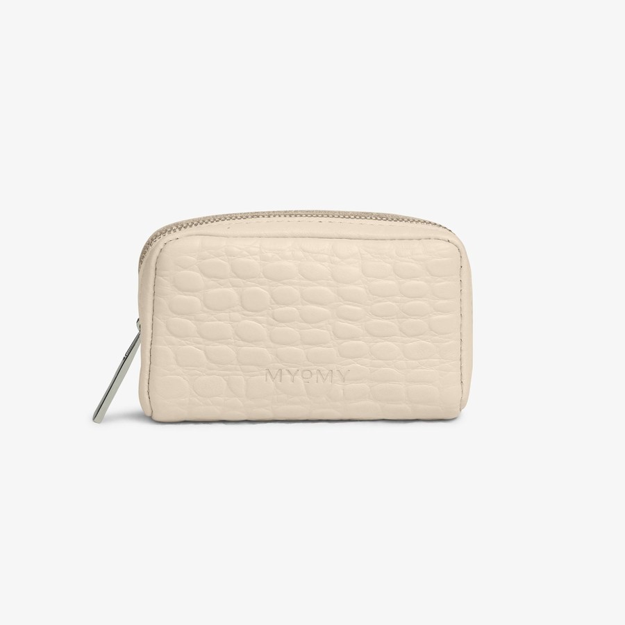 Dames MYoMY Portemonnees | My Pouch Mini - Croco Off White Croco-Off-White