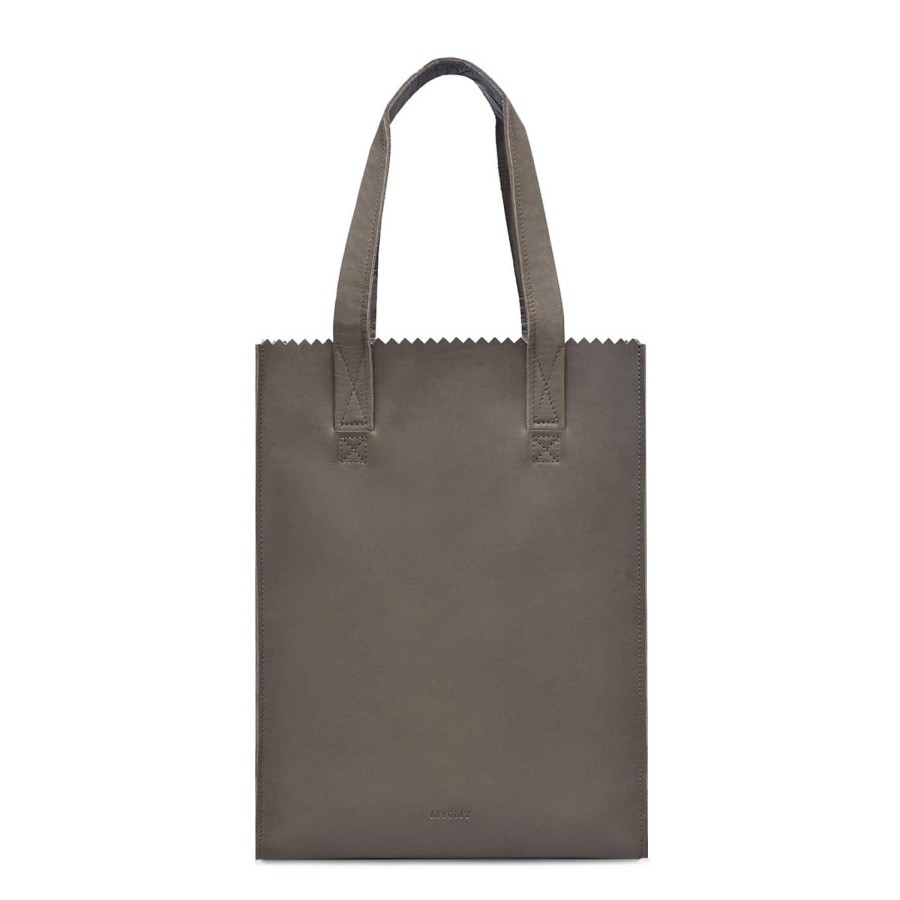 Dames MYoMY Shoppers | My Paper Bag Shopper - Hunter Taupe Hunter-Taupe