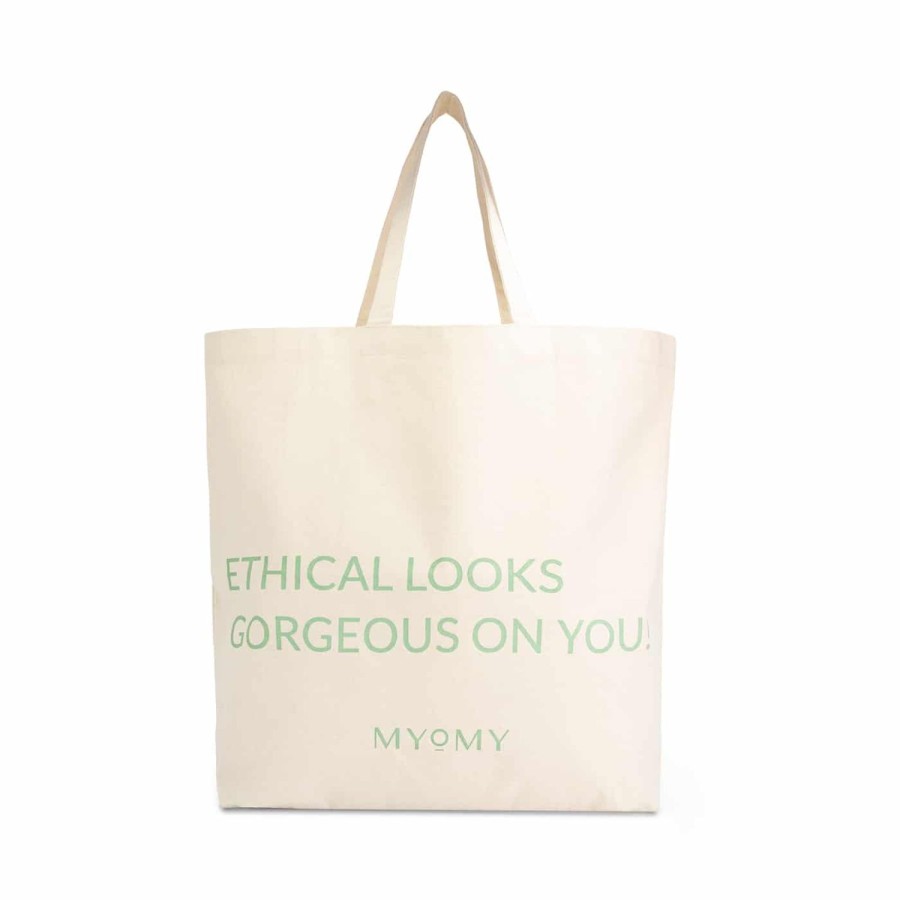 Dames MYoMY Shoppers | My Changemaker Bag Gorgeous - Waste Cotton Green Waste-Cotton-Green