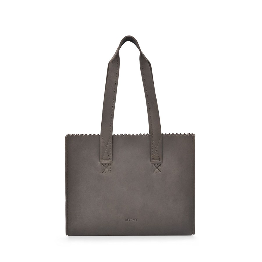 Dames MYoMY Shoppers | My Paper Bag Handtas - Hunter Taupe Hunter-Taupe