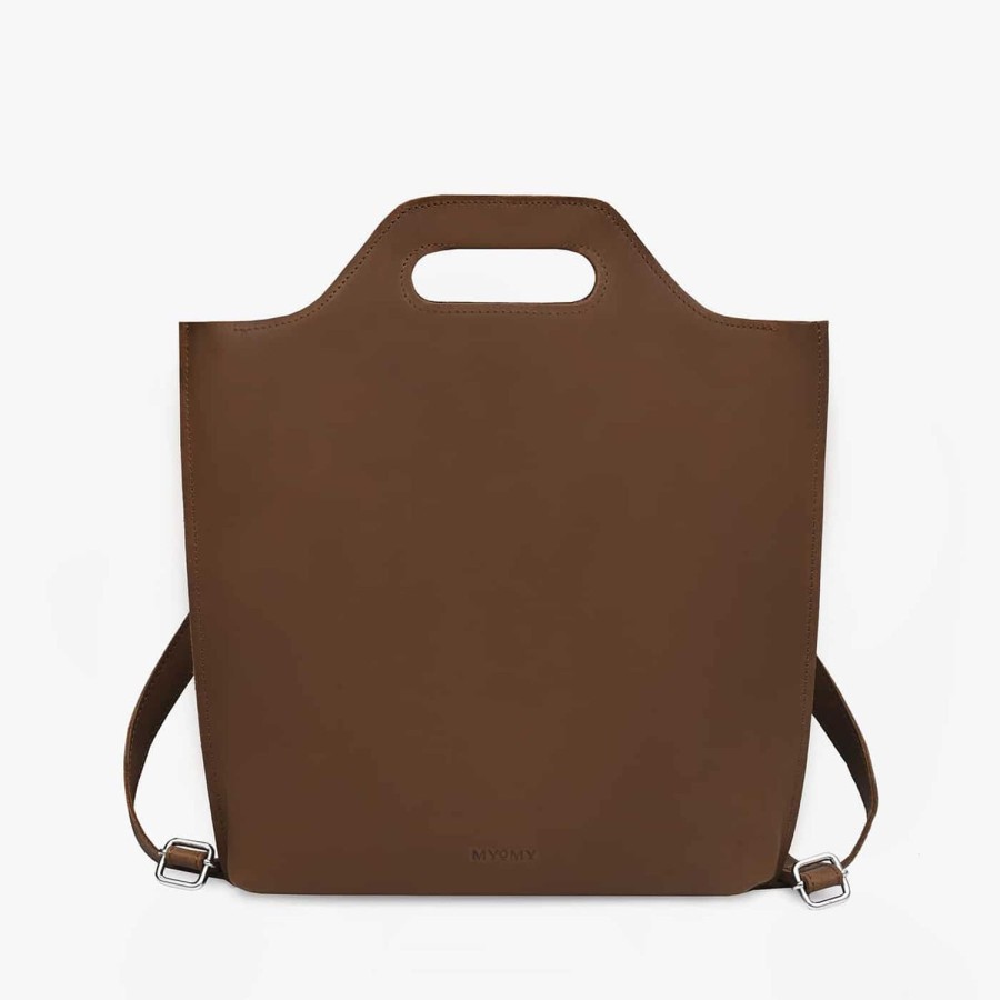 Dames MYoMY Rugzakken | My Carry Bag Backbag - Hunter Mid Brown Hunter-Mid-Brown