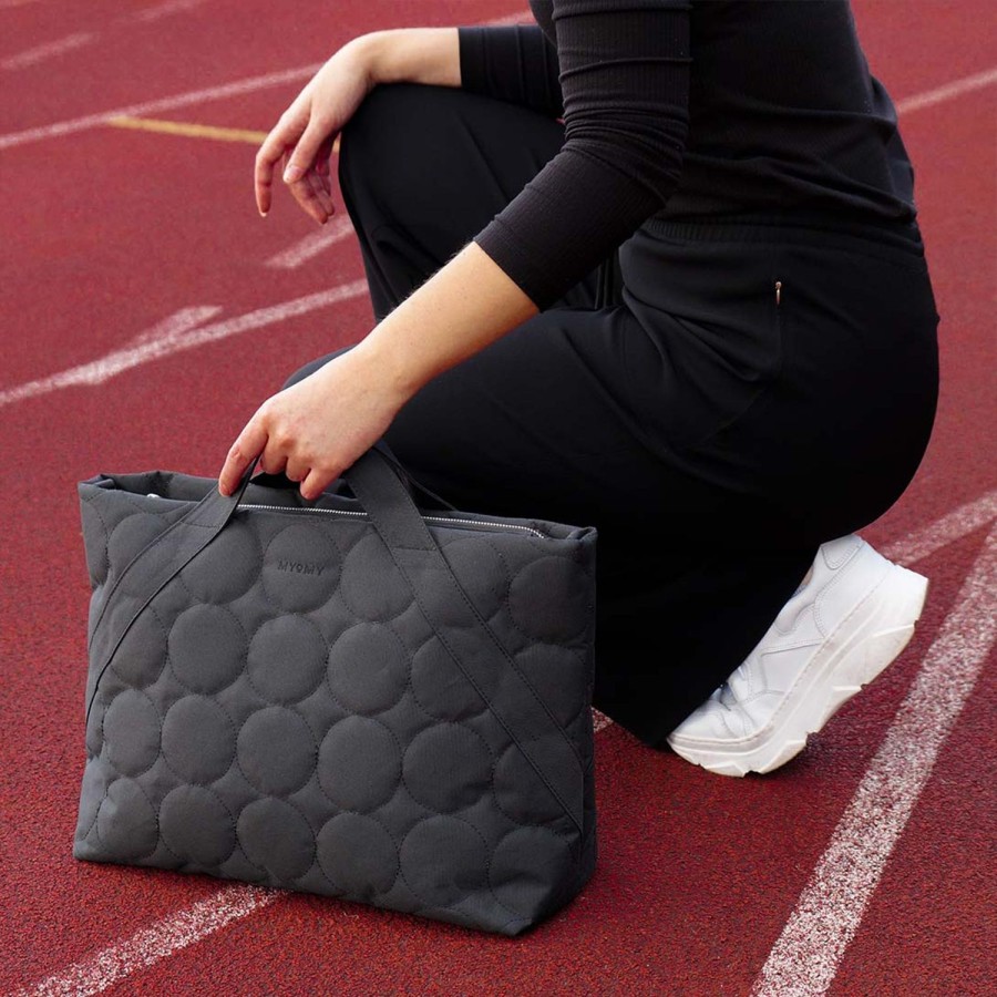 Dames MYoMY Business- En Laptoptassen | My Circle Bag Weekend - Rpet - Rpet Black Rpet-Black