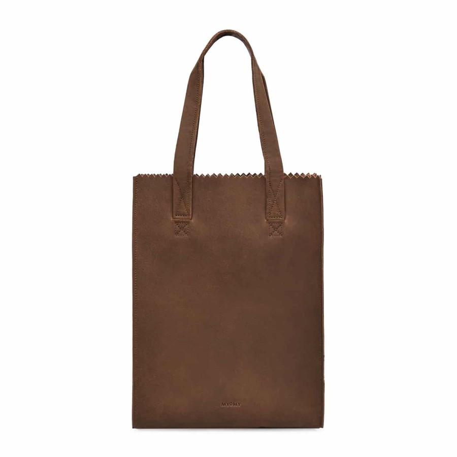 Dames MYoMY Shoppers | My Paper Bag Shopper - Hunter Mid Brown Hunter-Mid-Brown