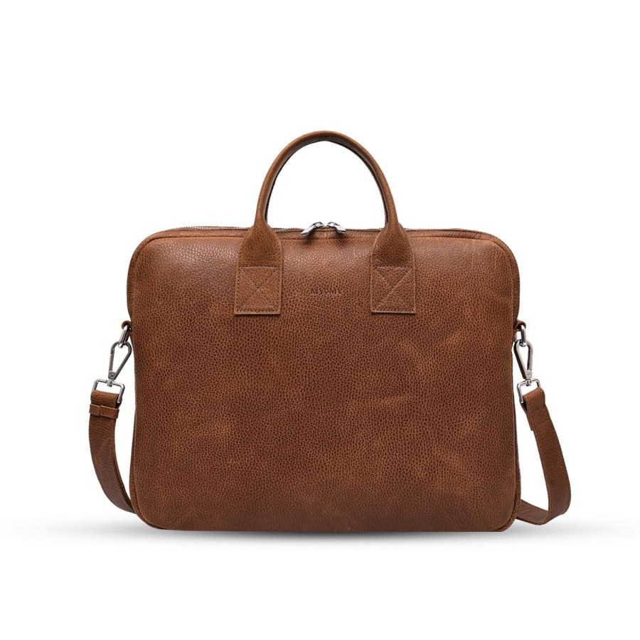 Dames MYoMY Business- En Laptoptassen | My Philip Bag - Laptop - Rambler Brandy Rambler-Brandy