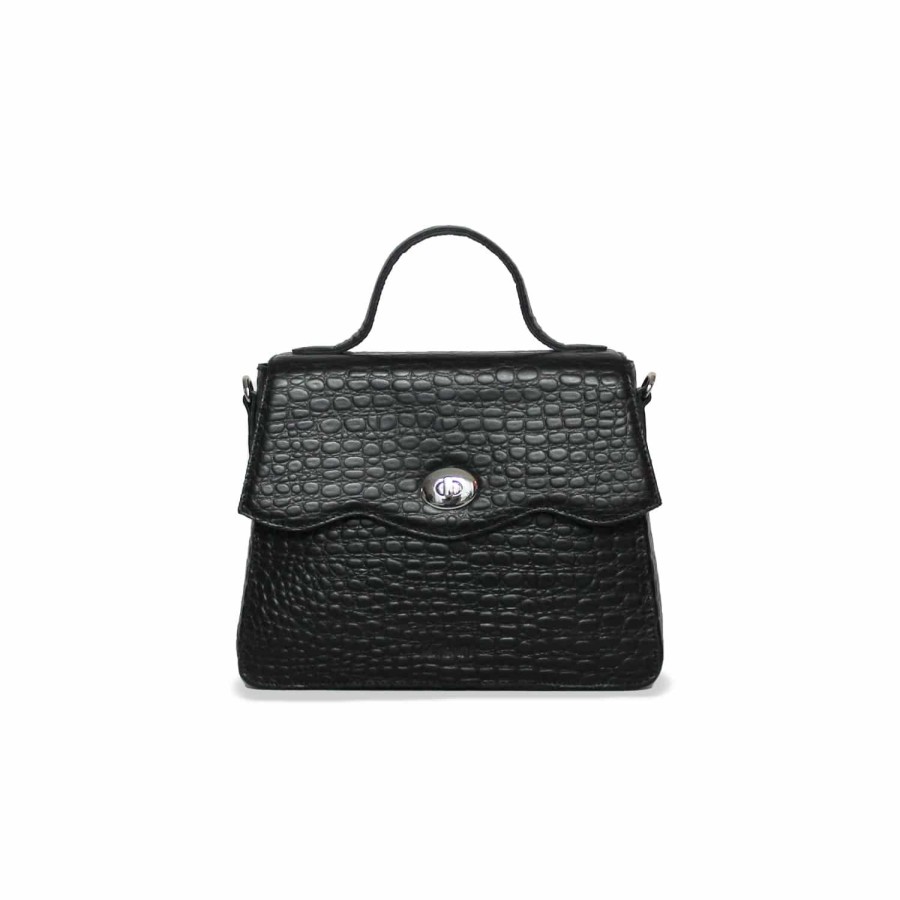 Dames MYoMY Cross-Body | My Rose Bag Handbag Mini - Croco Black Croco-Black