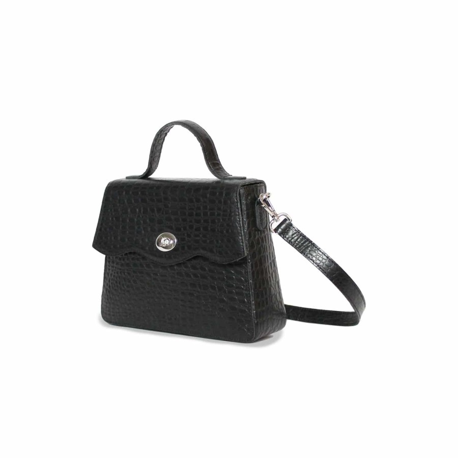 Dames MYoMY Cross-Body | My Rose Bag Handbag Mini - Croco Black Croco-Black