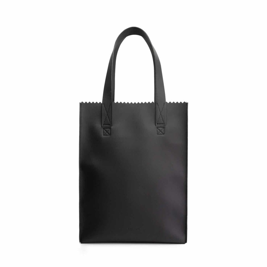 Dames MYoMY Shoppers | My Paper Bag Shopper - Appleskin Black Appleskin-Black