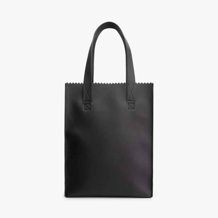 Dames MYoMY Shoppers | My Paper Bag Shopper - Appleskin Black Appleskin-Black