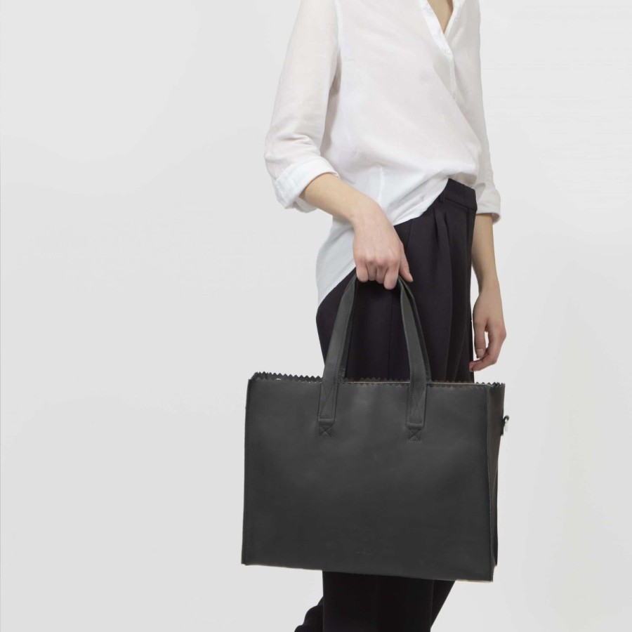 Dames MYoMY Business- En Laptoptassen | My Paper Bag Work - Hunter Off-Black Hunter-Off-Black