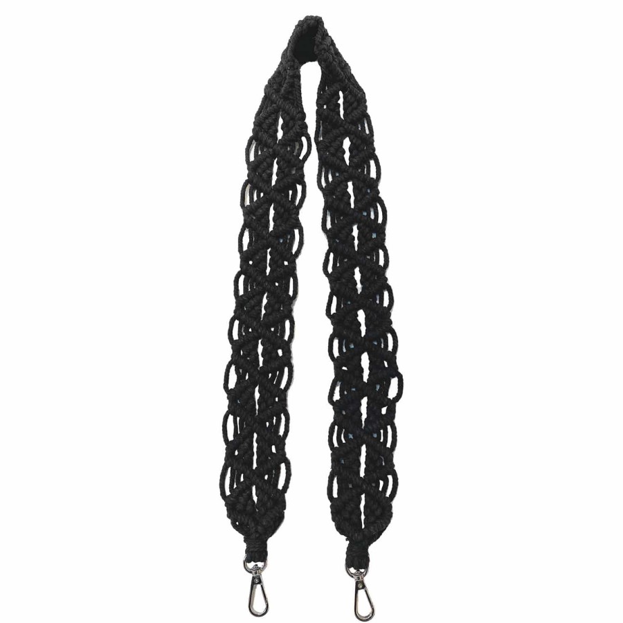 Dames MYoMY Hengsels | My Bag Strap Macrame Off-Black