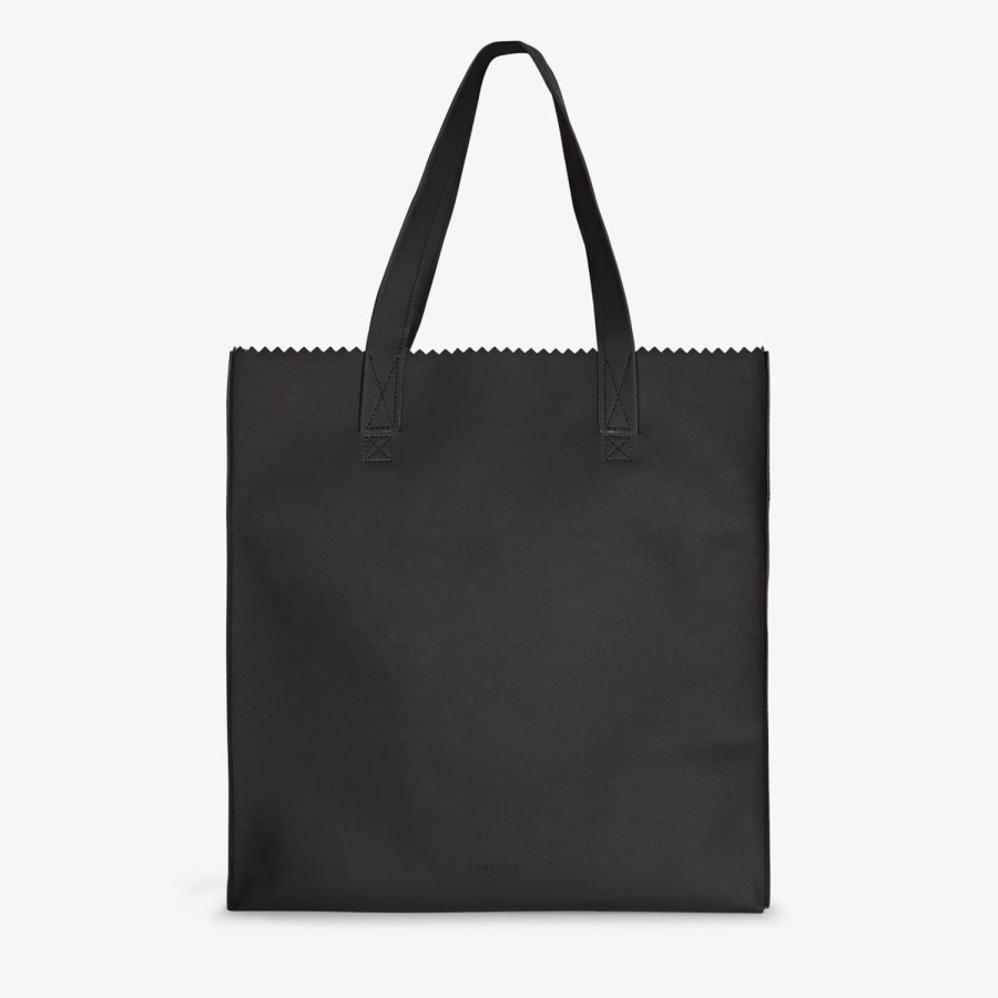 Dames MYoMY Shoppers | My Paper Bag Shopper Maxi - Appleskin Black Appleskin-Black