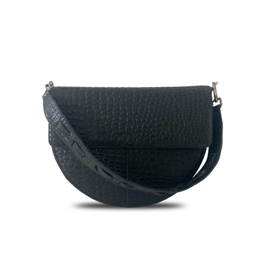 Dames MYoMY Cross-Body | My Lima Bag Handbag - Croco Black Croco-Black