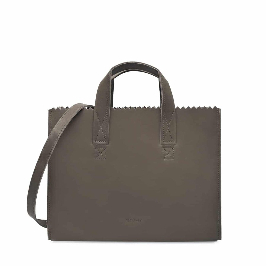 Dames MYoMY Cross-Body | My Paper Bag Handtas Cross-Body - Hunter Taupe Hunter-Taupe