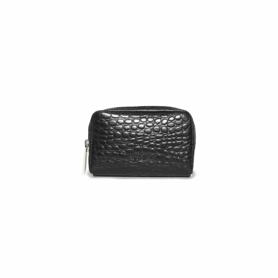 Dames MYoMY Portemonnees | My Pouch Mini - Croco Black Croco-Black