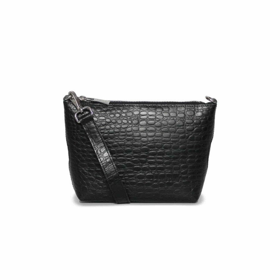 Dames MYoMY Cross-Body | My Rose Bag Mini - Croco Black Croco-Black