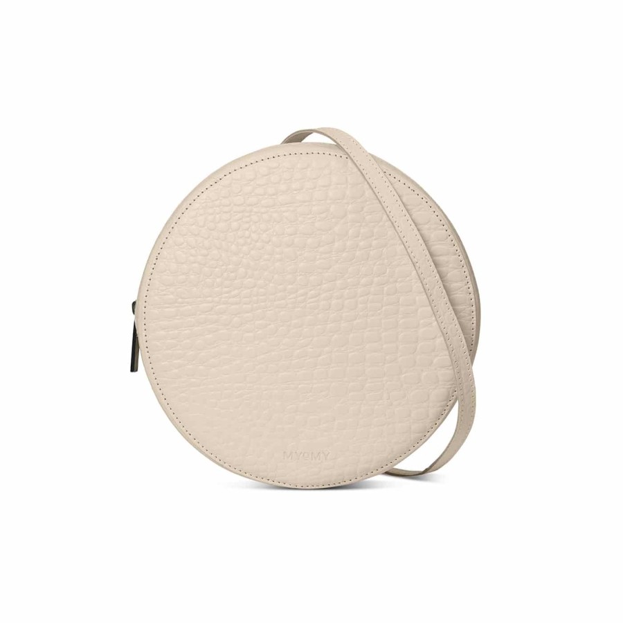 Dames MYoMY Cross-Body | City Circle Midi - Croco Off White Croco-Off-White