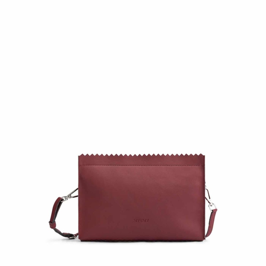 Dames MYoMY Cross-Body | My Paper Bag Mini - Appleskin - Appleskin Burgundy Appleskin-Burgundy