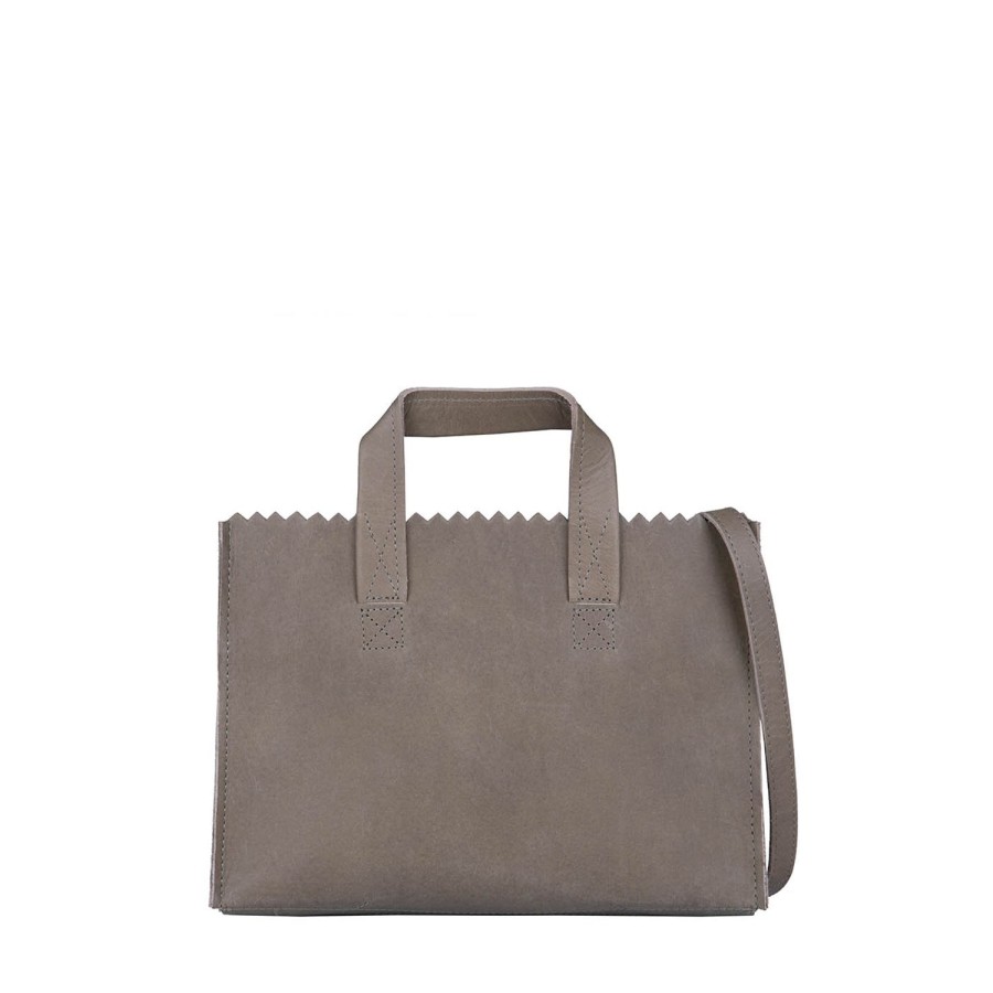 Dames MYoMY Cross-Body | My Paper Bag Mini Handtas Cross-Body - Hunter Taupe Hunter-Taupe