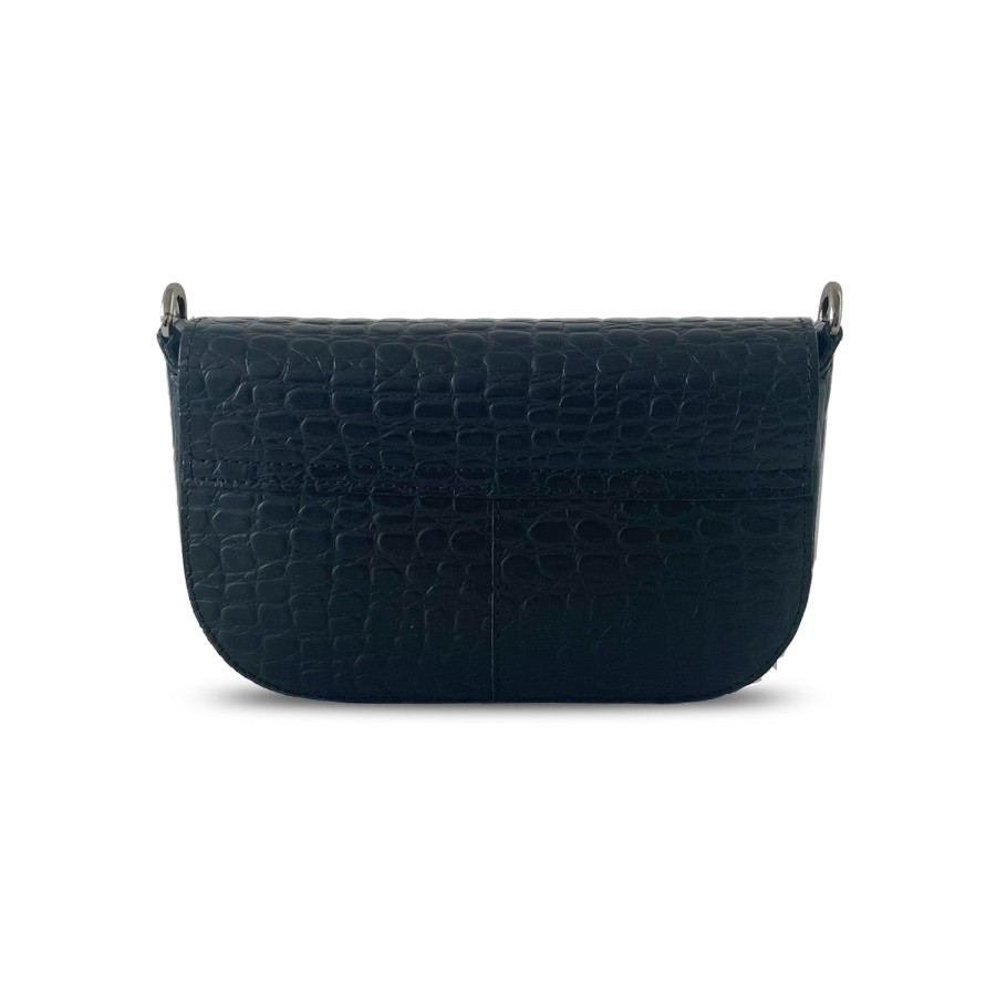 Dames MYoMY Cross-Body | My Lima Bag Mini - Croco Black Croco-Black