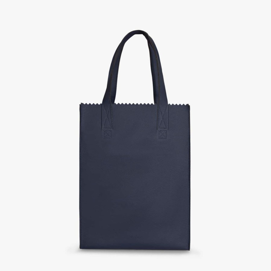 Dames MYoMY Shoppers | My Paper Bag Shopper - Appleskin Blue Appleskin-Blue